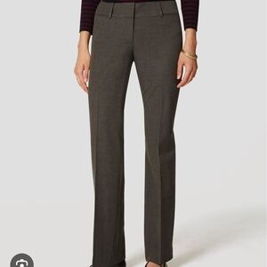 Ann Taylor LOFT Custom Stretch Trousers Pants in Julie Fit Size 4 Thistle Grey